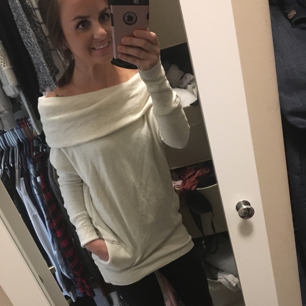 Aerie tan sweater tunic